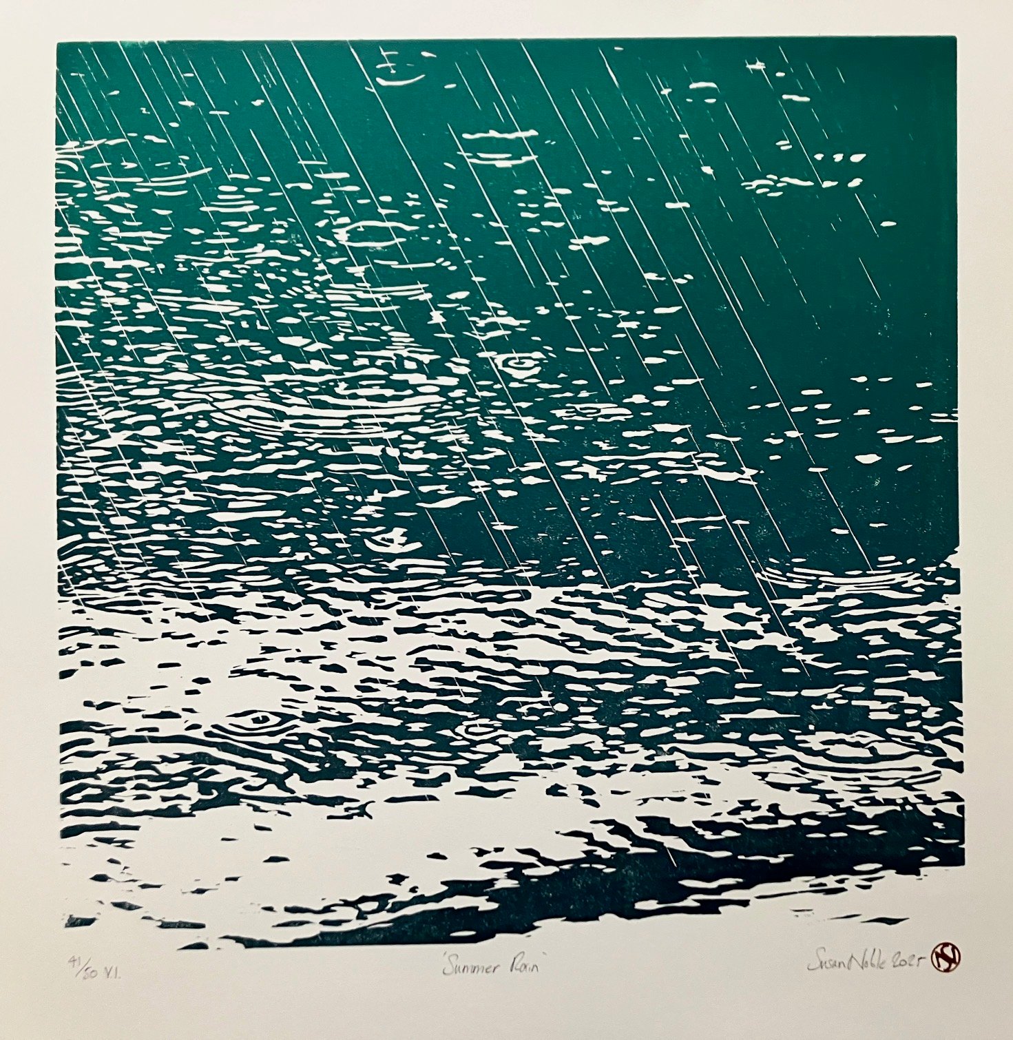 Summer Rain (version 1) | Susan Noble: Artist/Printmaker